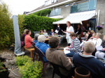 Voorzitter Marleen met de speech voor Irene