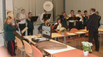 Drumband aan het warmblazen